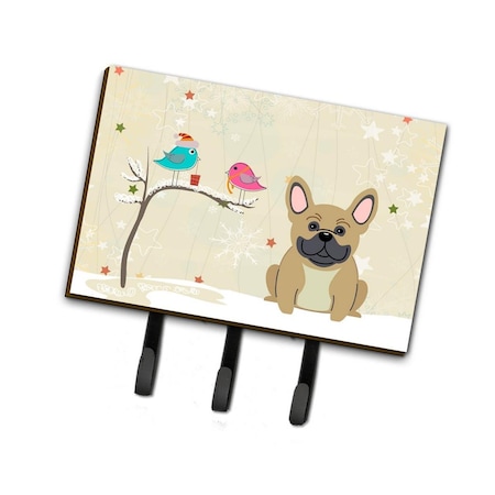 Jensendistributionservices Christmas Presents Between Friends French Bulldog Cream Leash or Key Holder MI2087056